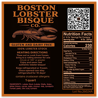 BOSTON LOBSTER BISQUE CO. 100% made in Massachusetts. With Lobsters  ￼