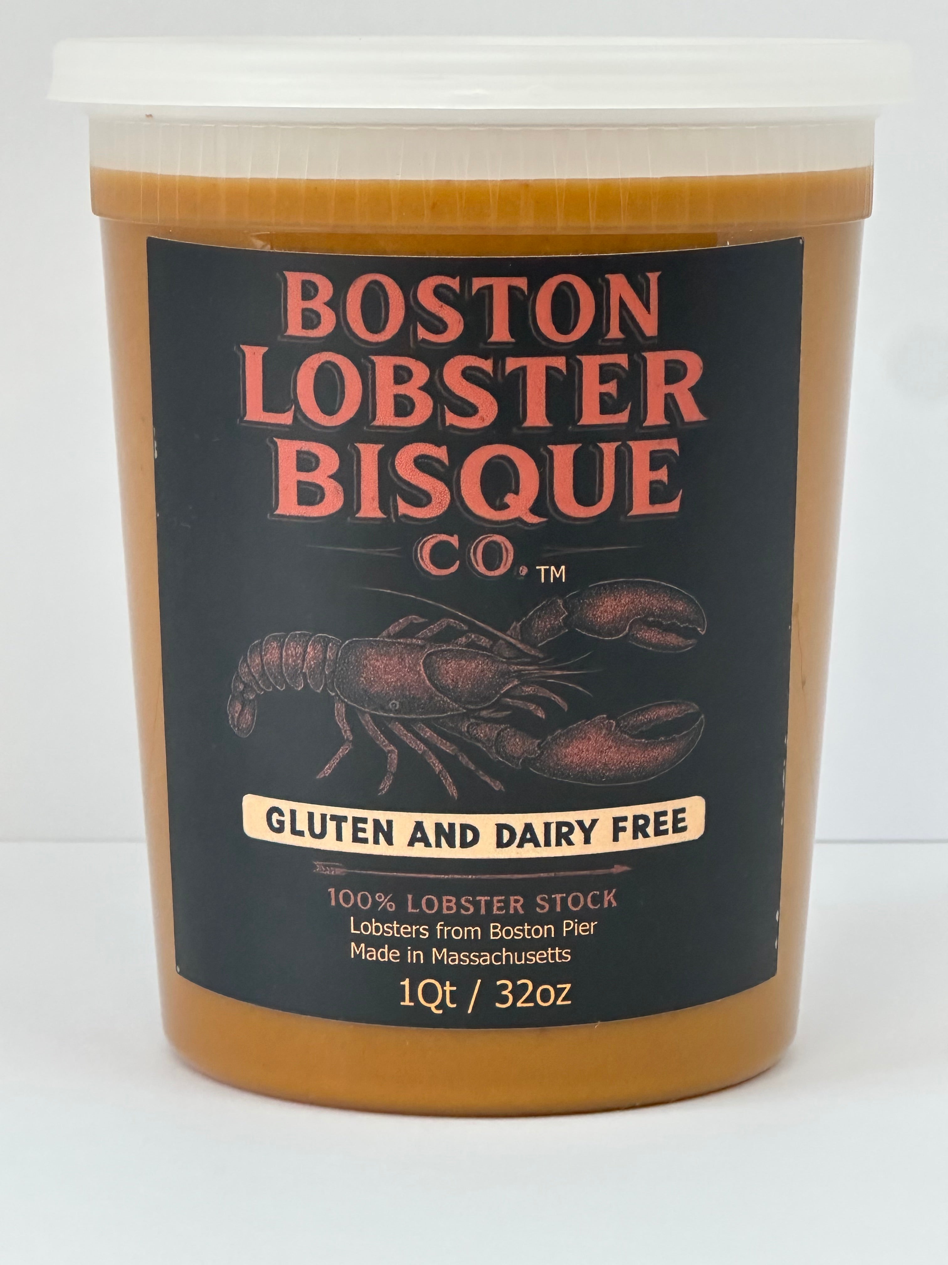 BOSTON LOBSTER BISQUE CO. 100% made in Massachusetts. With Lobsters  ￼